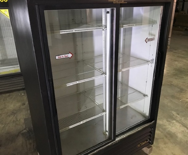 Slide door cooler Glass Door Display Cooler Two Slide Glass Door
